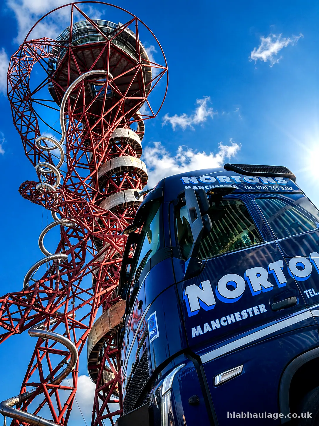 HIAB cab at the London Olympic Park HIAB cab at the London Olympic Park